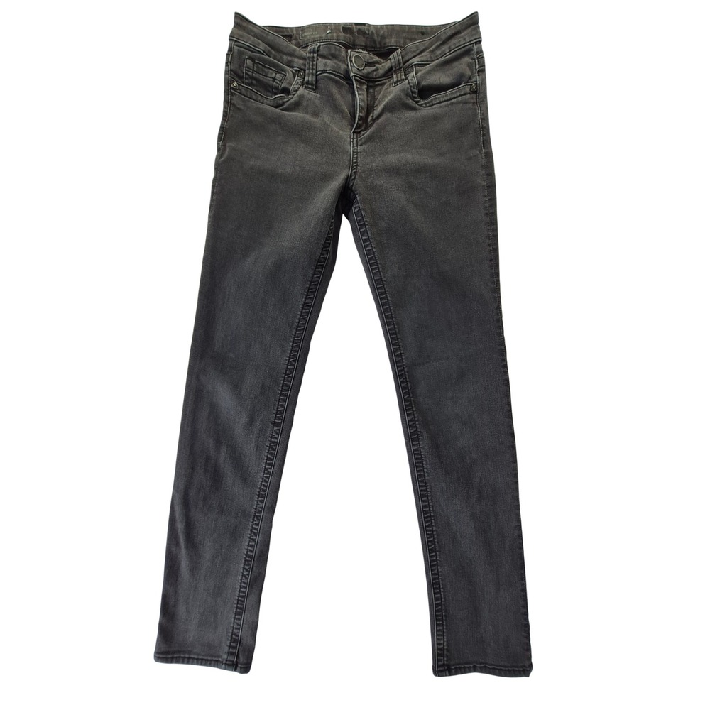 Kut from the Kloth Straight Leg Jeans Womens 8L Faded Black Stretch KP560ME9LSF
